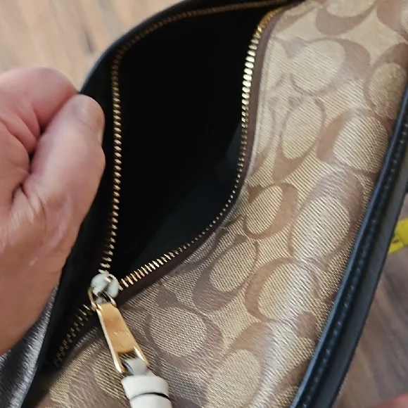 Coach Signature Marlon Women's Dark Brown and Tan Hobo Bag - Picture 11 of 17